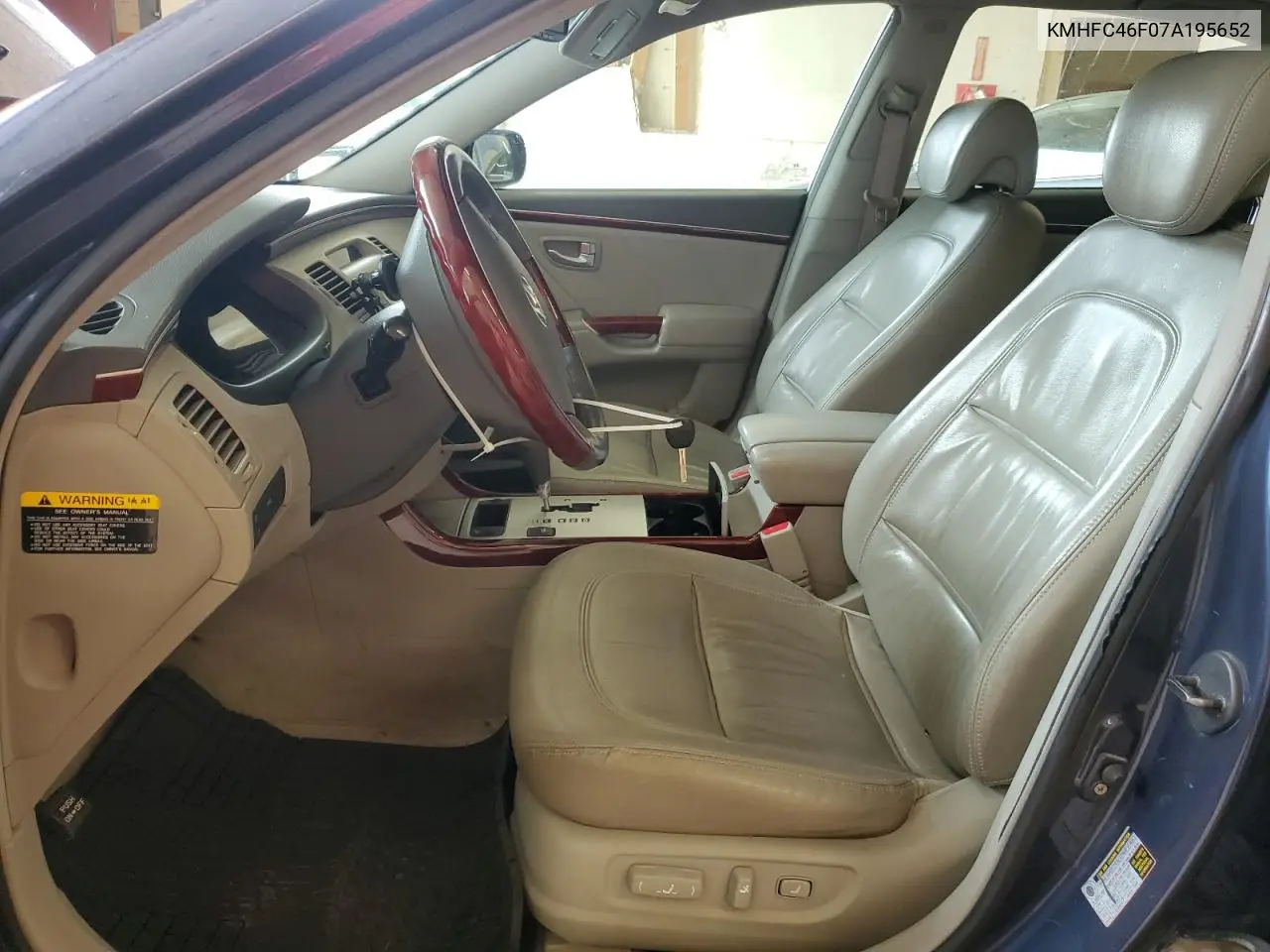 2007 Hyundai Azera Se VIN: KMHFC46F07A195652 Lot: 62134205
