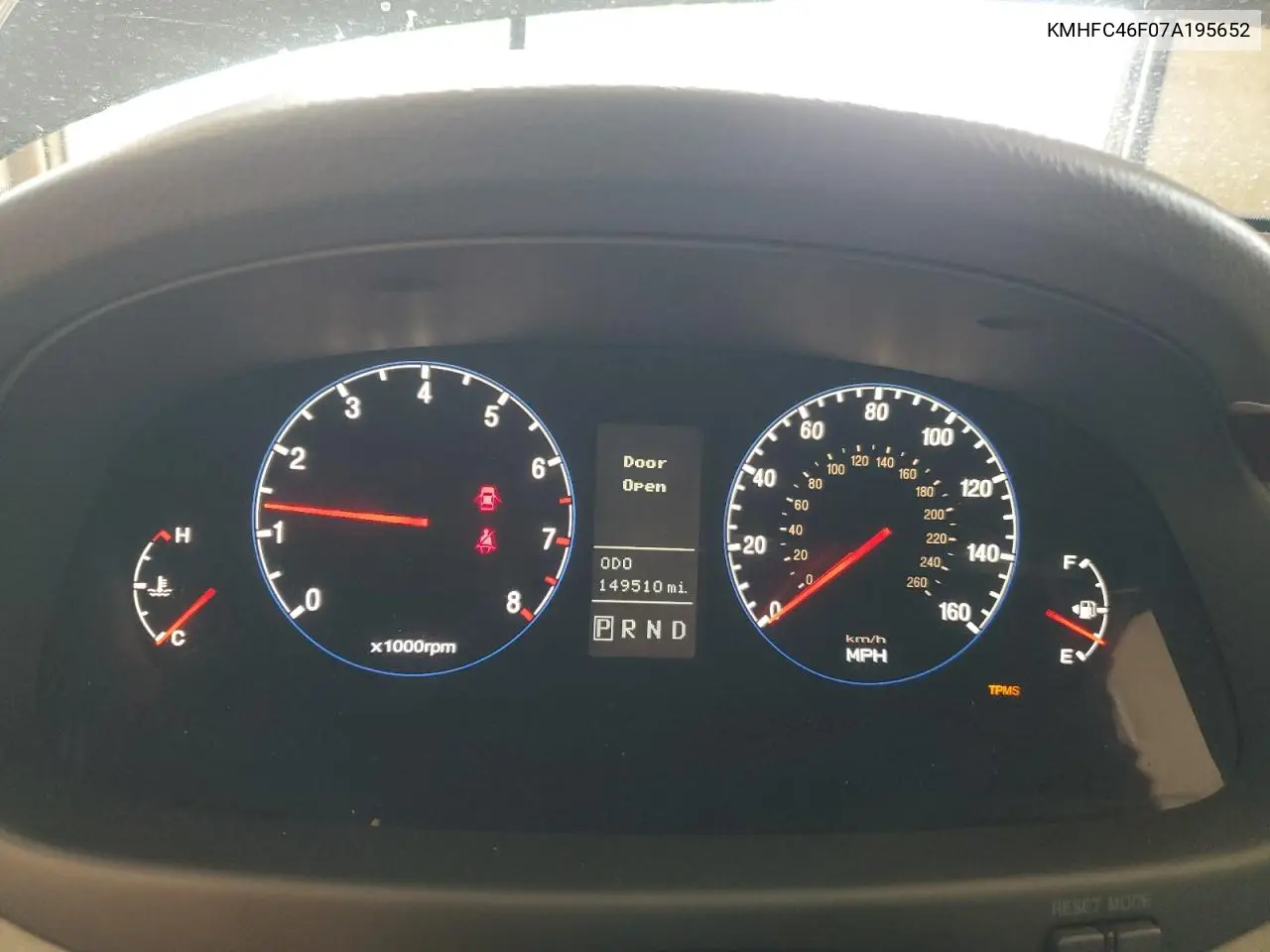 2007 Hyundai Azera Se VIN: KMHFC46F07A195652 Lot: 62134205