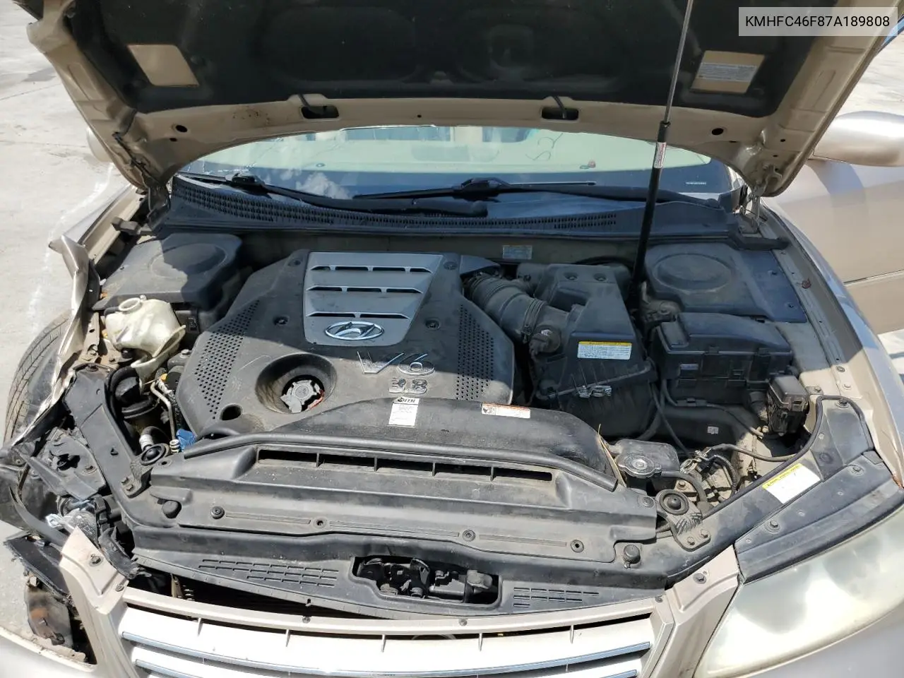 2007 Hyundai Azera Se VIN: KMHFC46F87A189808 Lot: 62830235