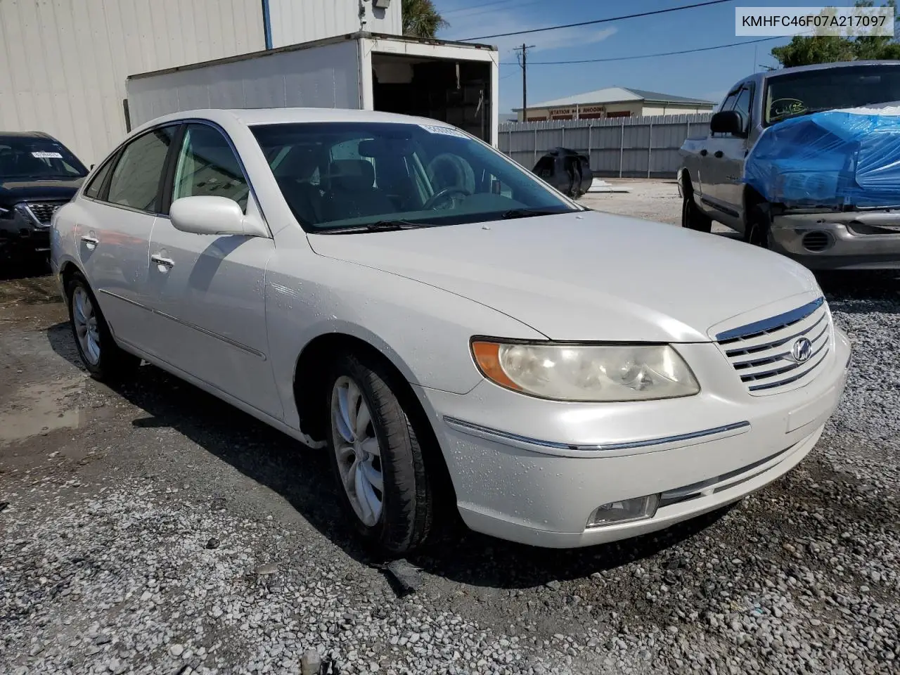 2007 Hyundai Azera Se VIN: KMHFC46F07A217097 Lot: 62909955
