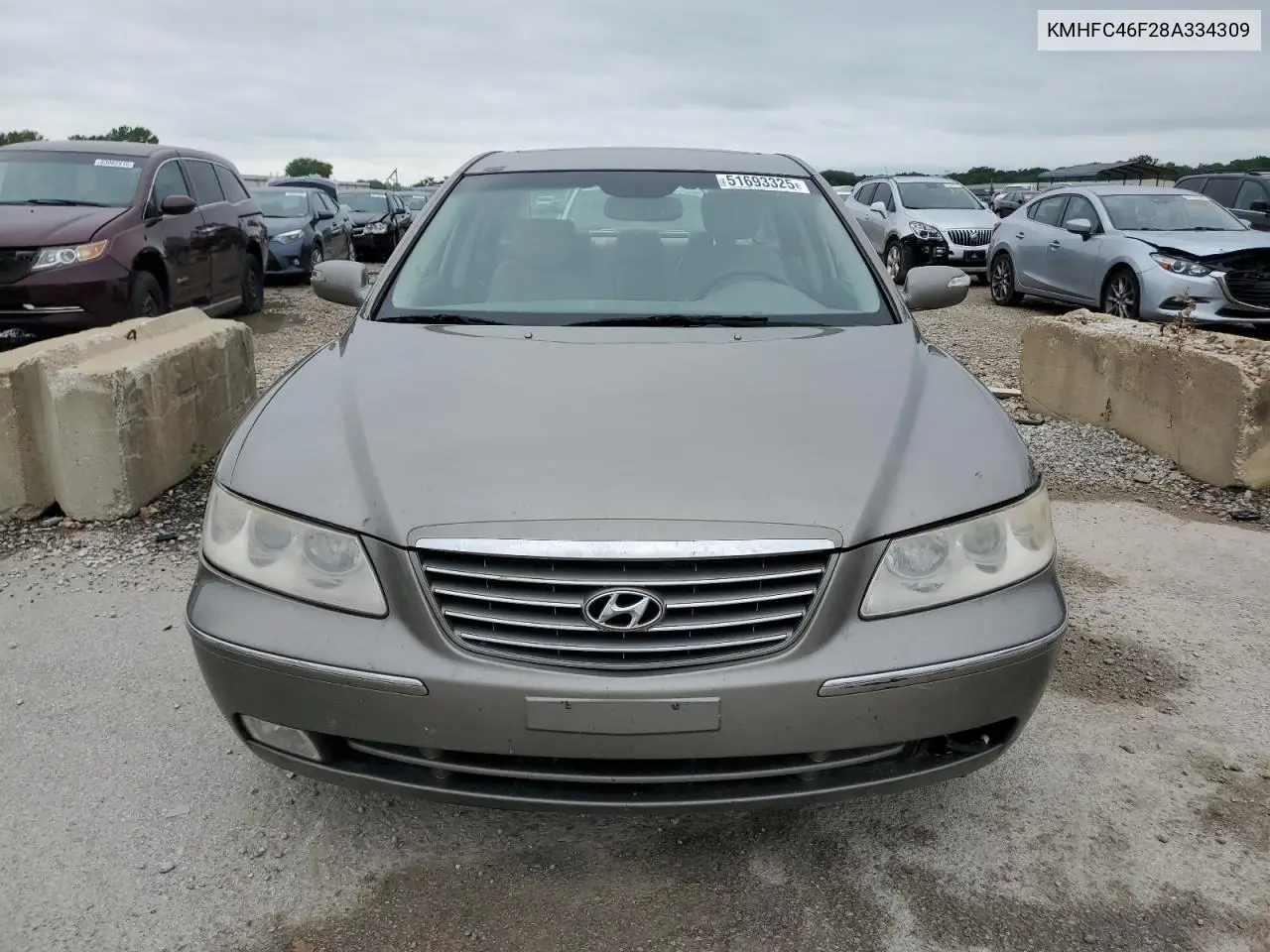 2008 Hyundai Azera Se VIN: KMHFC46F28A334309 Lot: 51693325