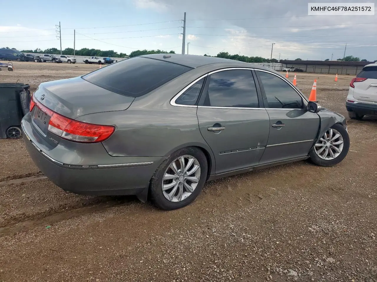 2008 Hyundai Azera Se VIN: KMHFC46F78A251572 Lot: 59020125