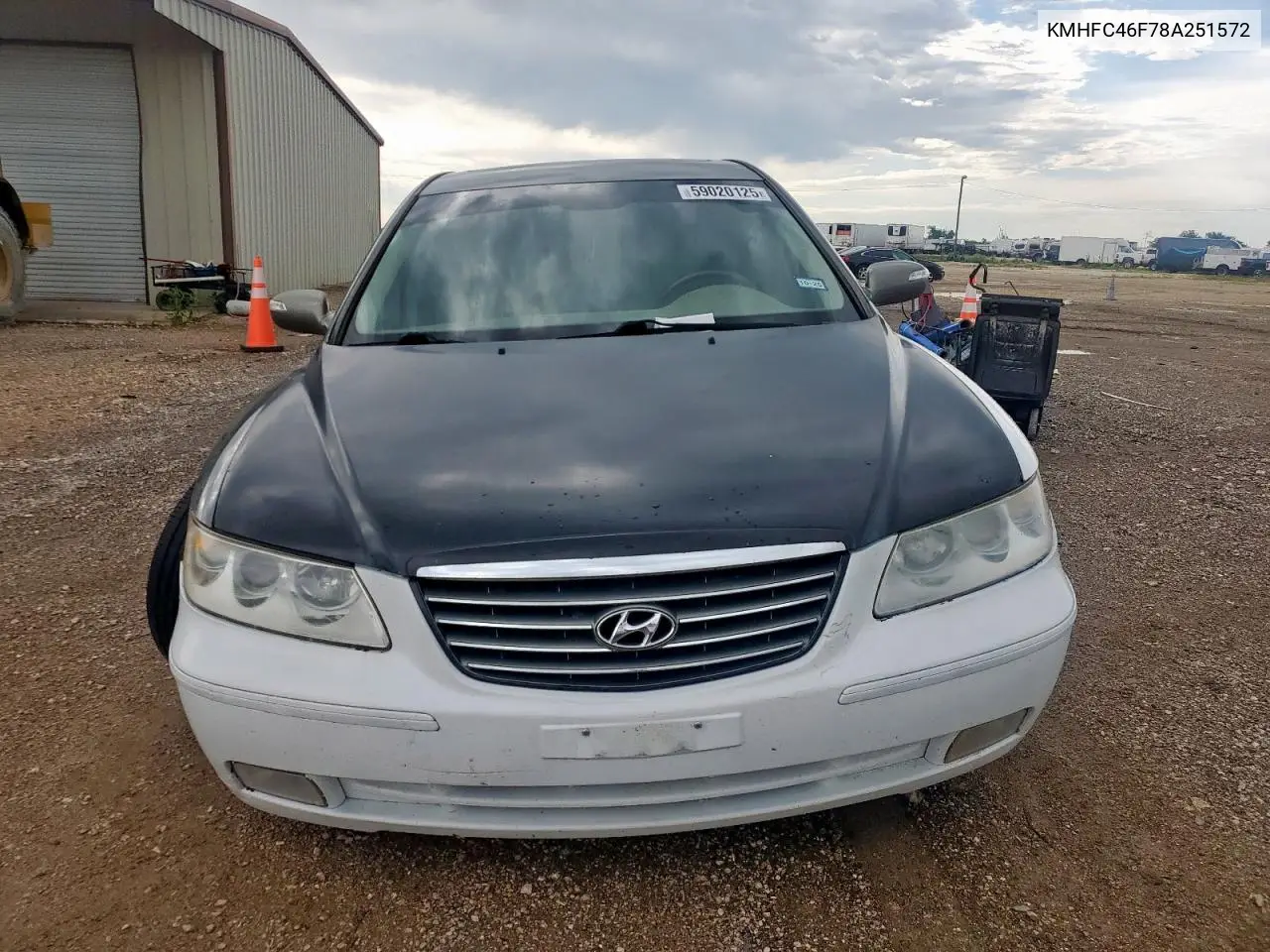2008 Hyundai Azera Se VIN: KMHFC46F78A251572 Lot: 59020125