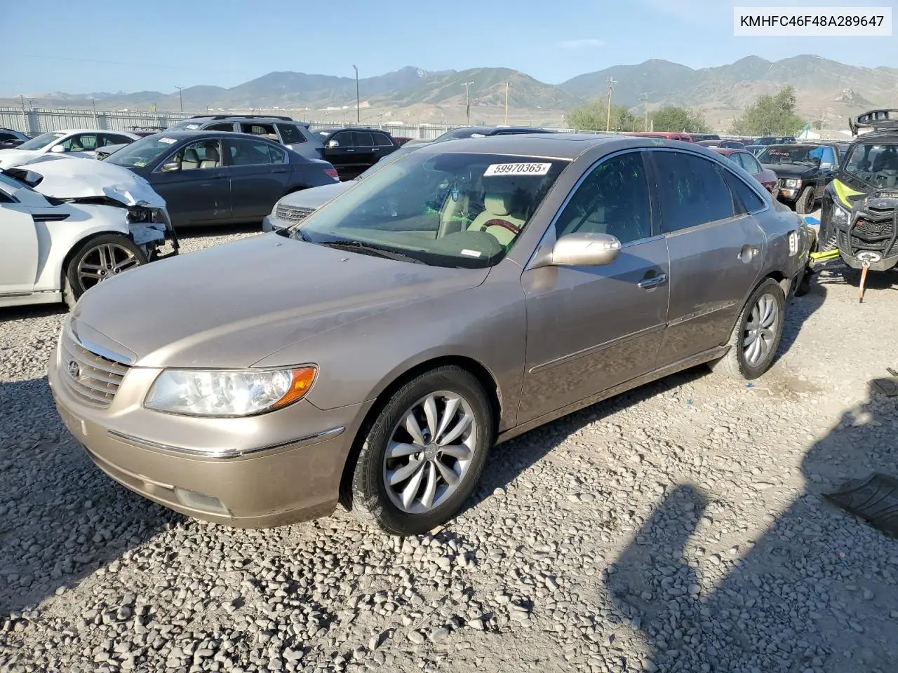 2008 Hyundai Azera Se VIN: KMHFC46F48A289647 Lot: 59970365
