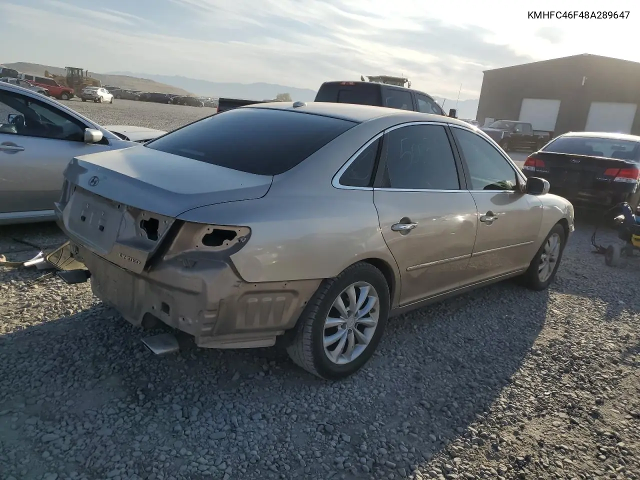 2008 Hyundai Azera Se VIN: KMHFC46F48A289647 Lot: 59970365