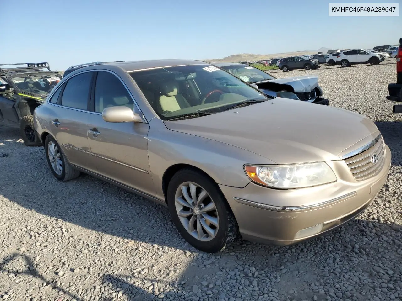 2008 Hyundai Azera Se VIN: KMHFC46F48A289647 Lot: 59970365