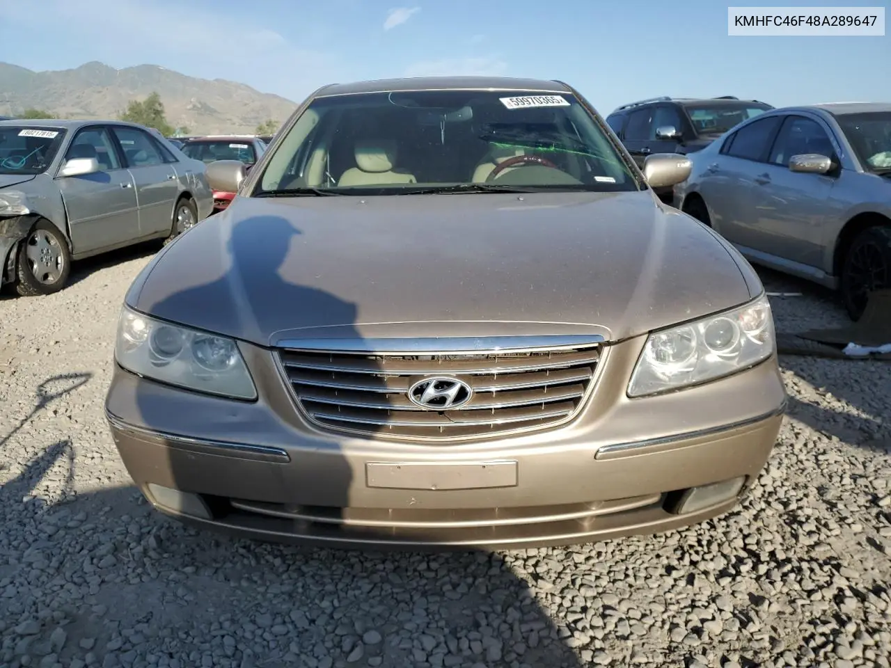 2008 Hyundai Azera Se VIN: KMHFC46F48A289647 Lot: 59970365