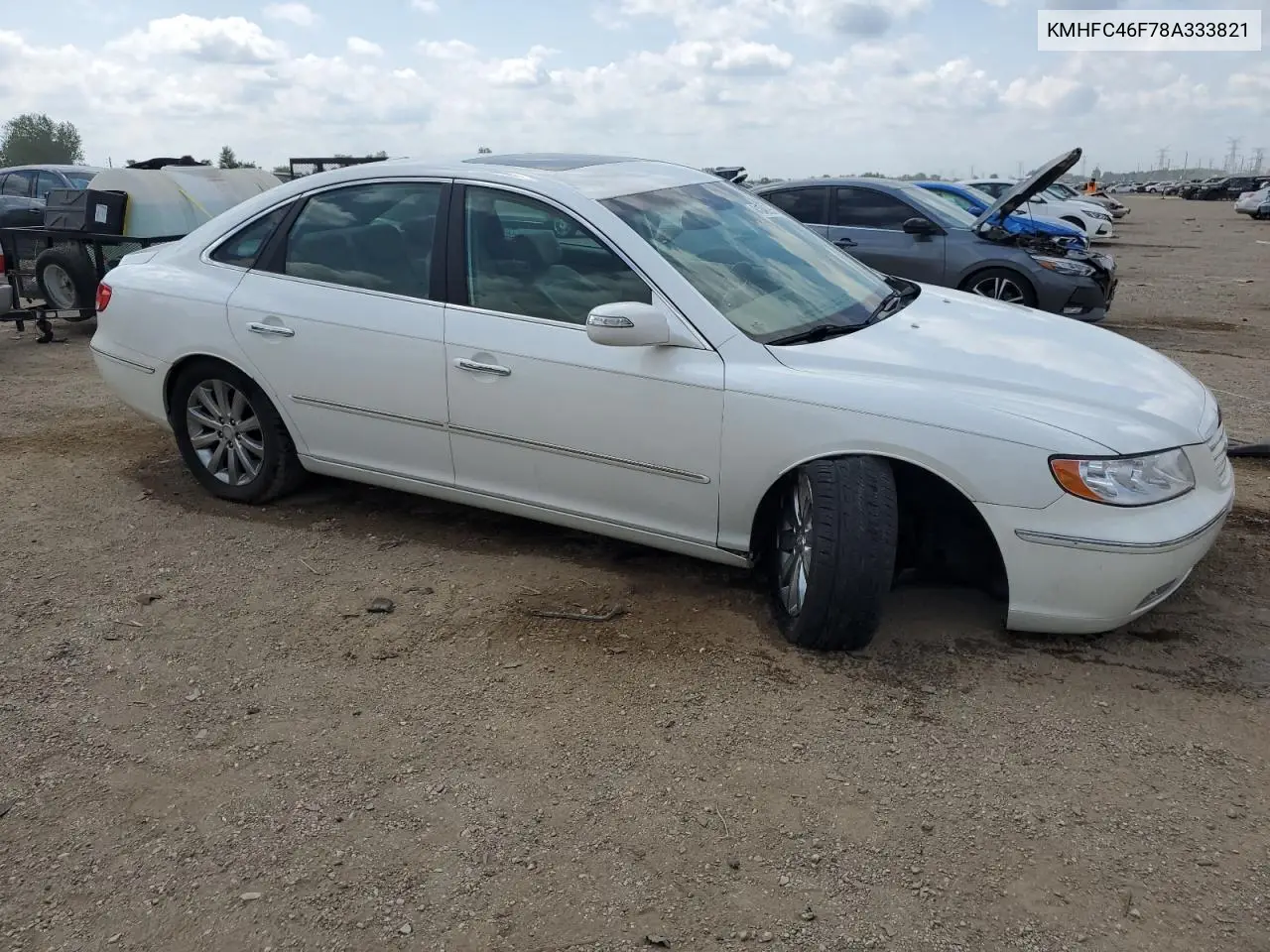 2008 Hyundai Azera Se VIN: KMHFC46F78A333821 Lot: 61246295