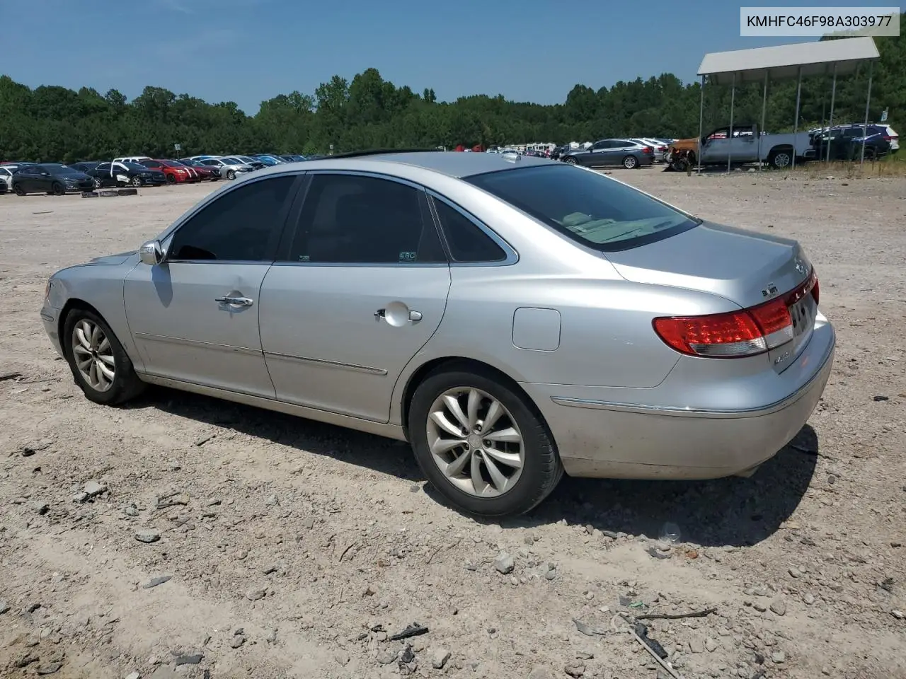 2008 Hyundai Azera Se VIN: KMHFC46F98A303977 Lot: 62328645