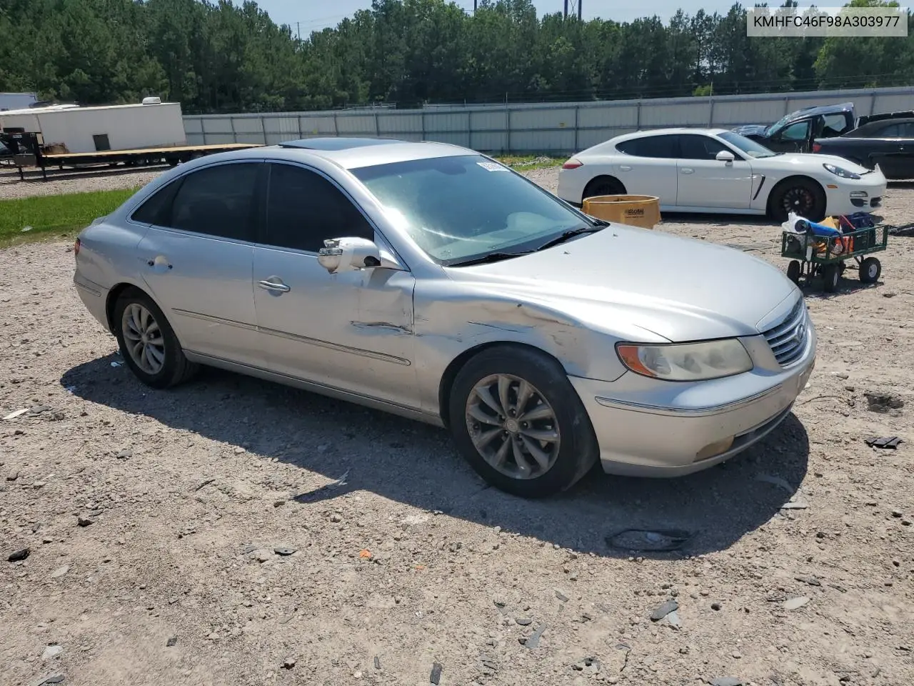 2008 Hyundai Azera Se VIN: KMHFC46F98A303977 Lot: 62328645