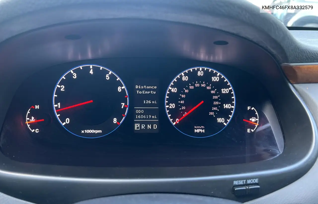 2008 Hyundai Azera Se VIN: KMHFC46FX8A332579 Lot: 63121015