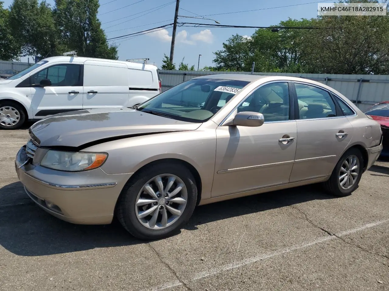 2008 Hyundai Azera Se VIN: KMHFC46F18A282915 Lot: 63642835