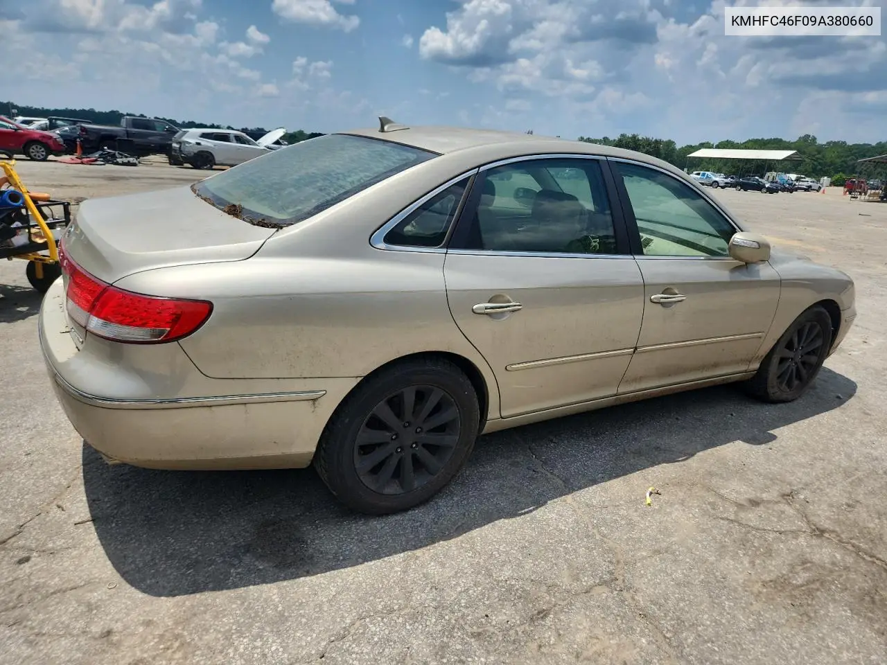 2009 Hyundai Azera Se VIN: KMHFC46F09A380660 Lot: 62120475