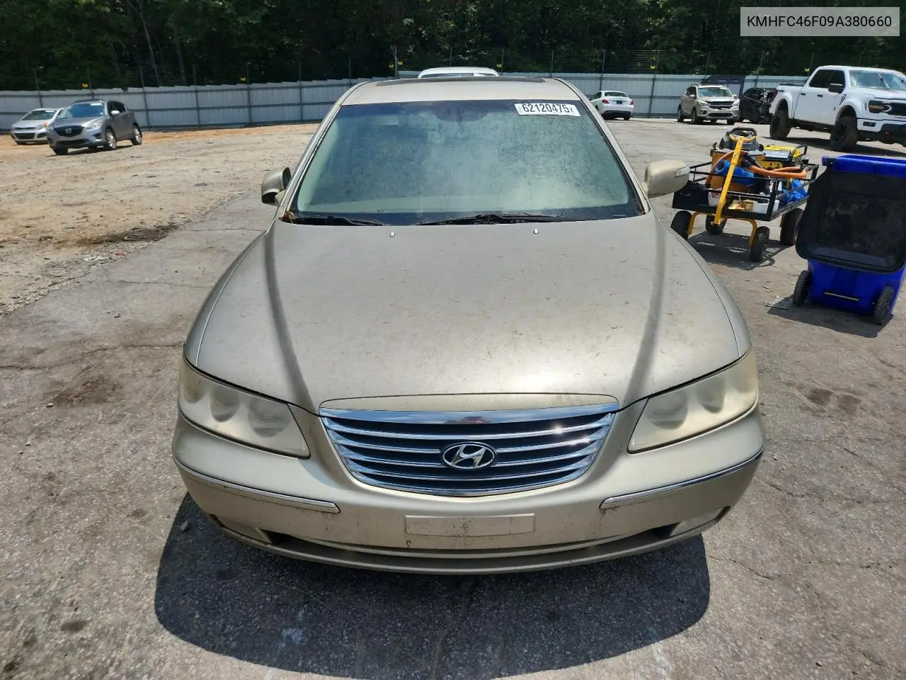 2009 Hyundai Azera Se VIN: KMHFC46F09A380660 Lot: 62120475