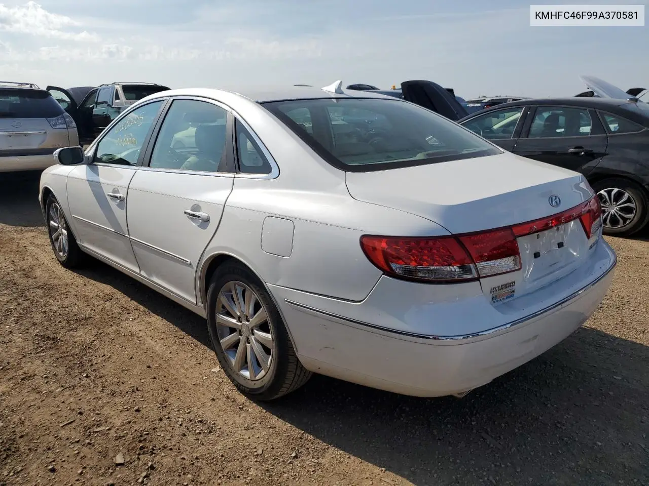 2009 Hyundai Azera Se VIN: KMHFC46F99A370581 Lot: 63080005