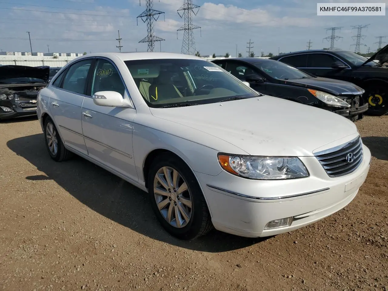 2009 Hyundai Azera Se VIN: KMHFC46F99A370581 Lot: 63080005