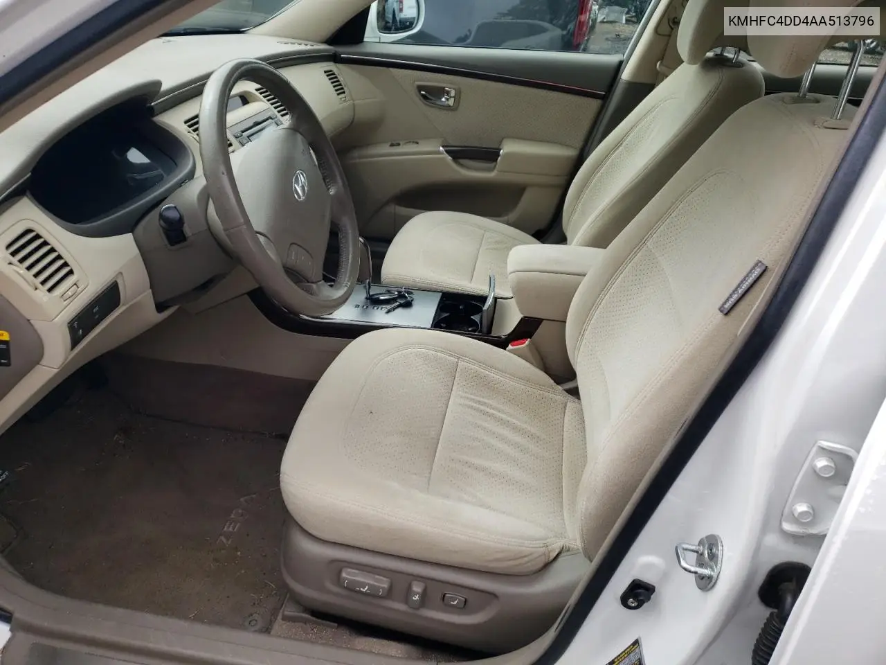 2010 Hyundai Azera Gls VIN: KMHFC4DD4AA513796 Lot: 59782965