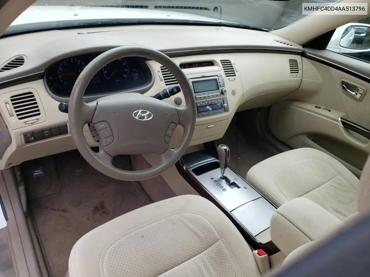 2010 Hyundai Azera Gls VIN: KMHFC4DD4AA513796 Lot: 59782965