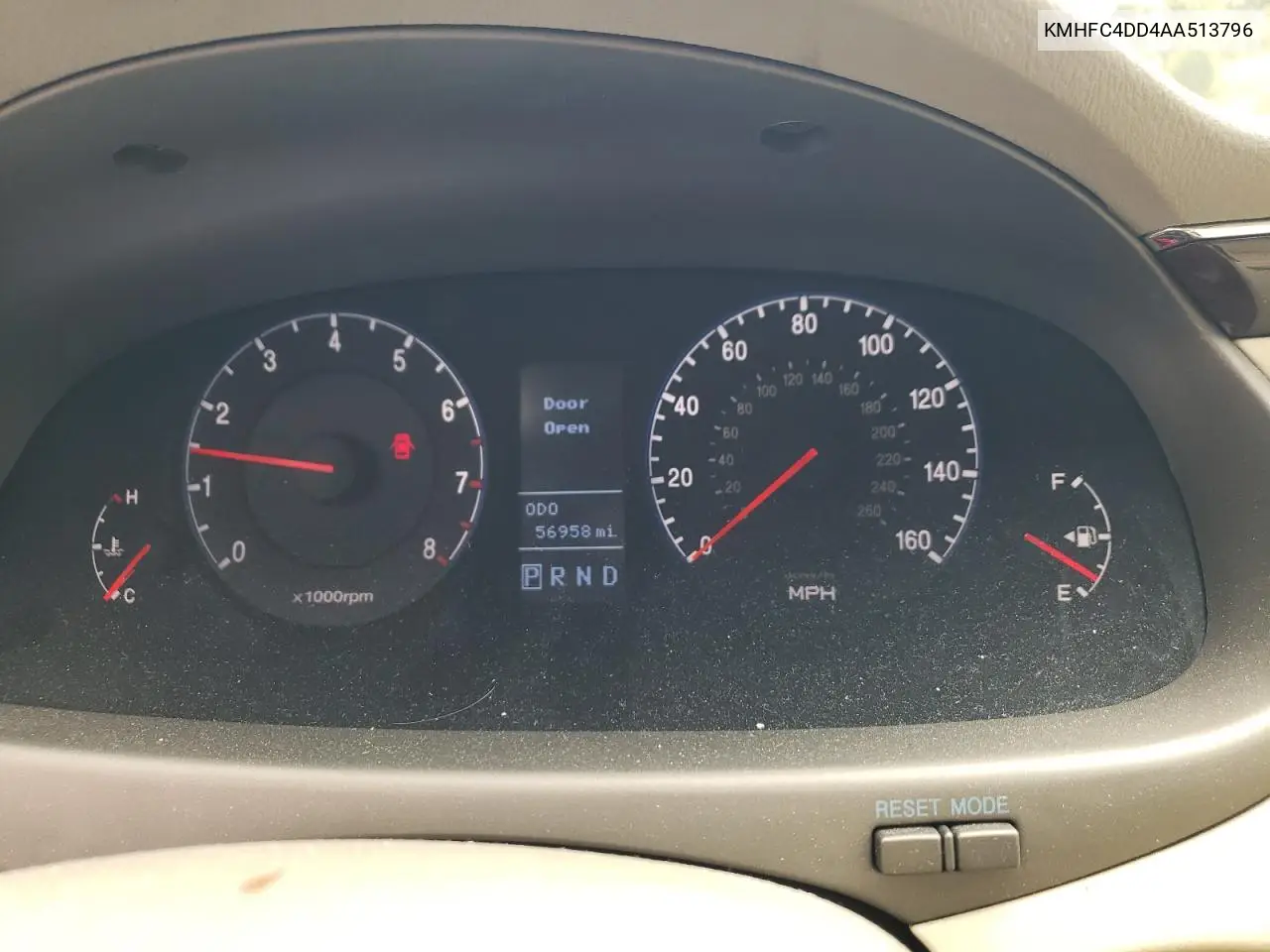 2010 Hyundai Azera Gls VIN: KMHFC4DD4AA513796 Lot: 59782965