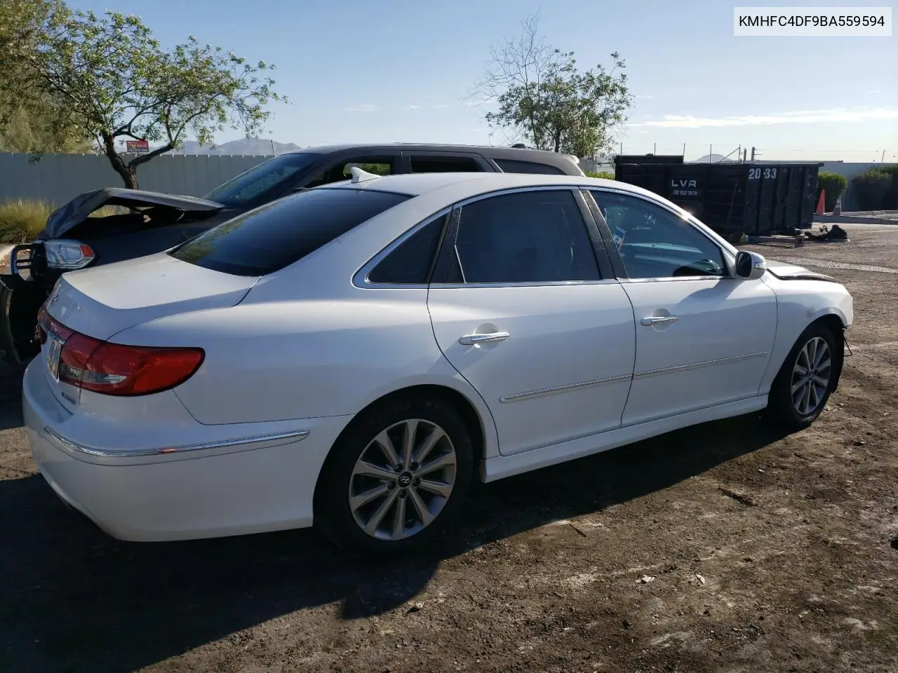 2011 Hyundai Azera Gls VIN: KMHFC4DF9BA559594 Lot: 63214485