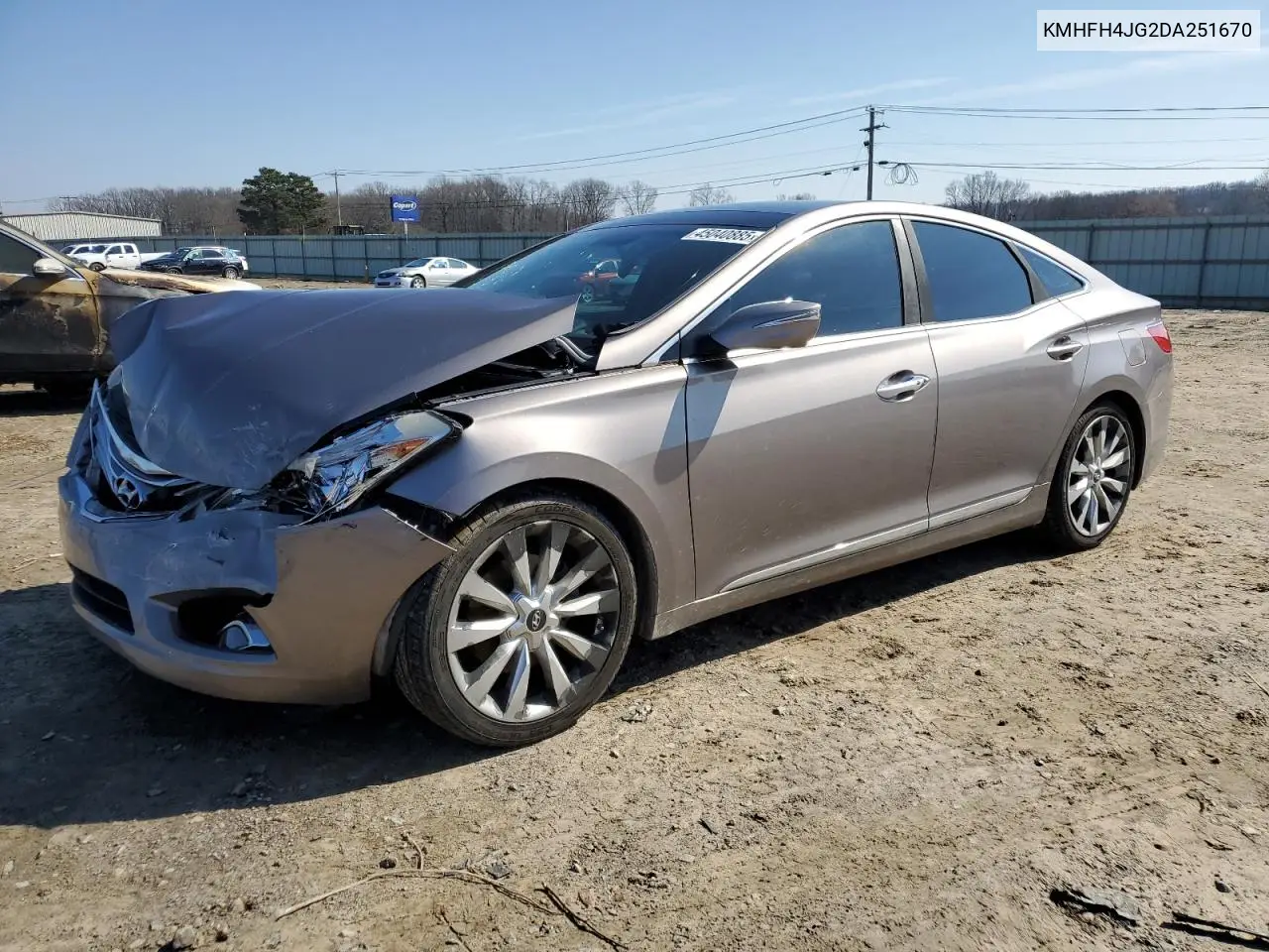 2013 Hyundai Azera Gls VIN: KMHFH4JG2DA251670 Lot: 45040885