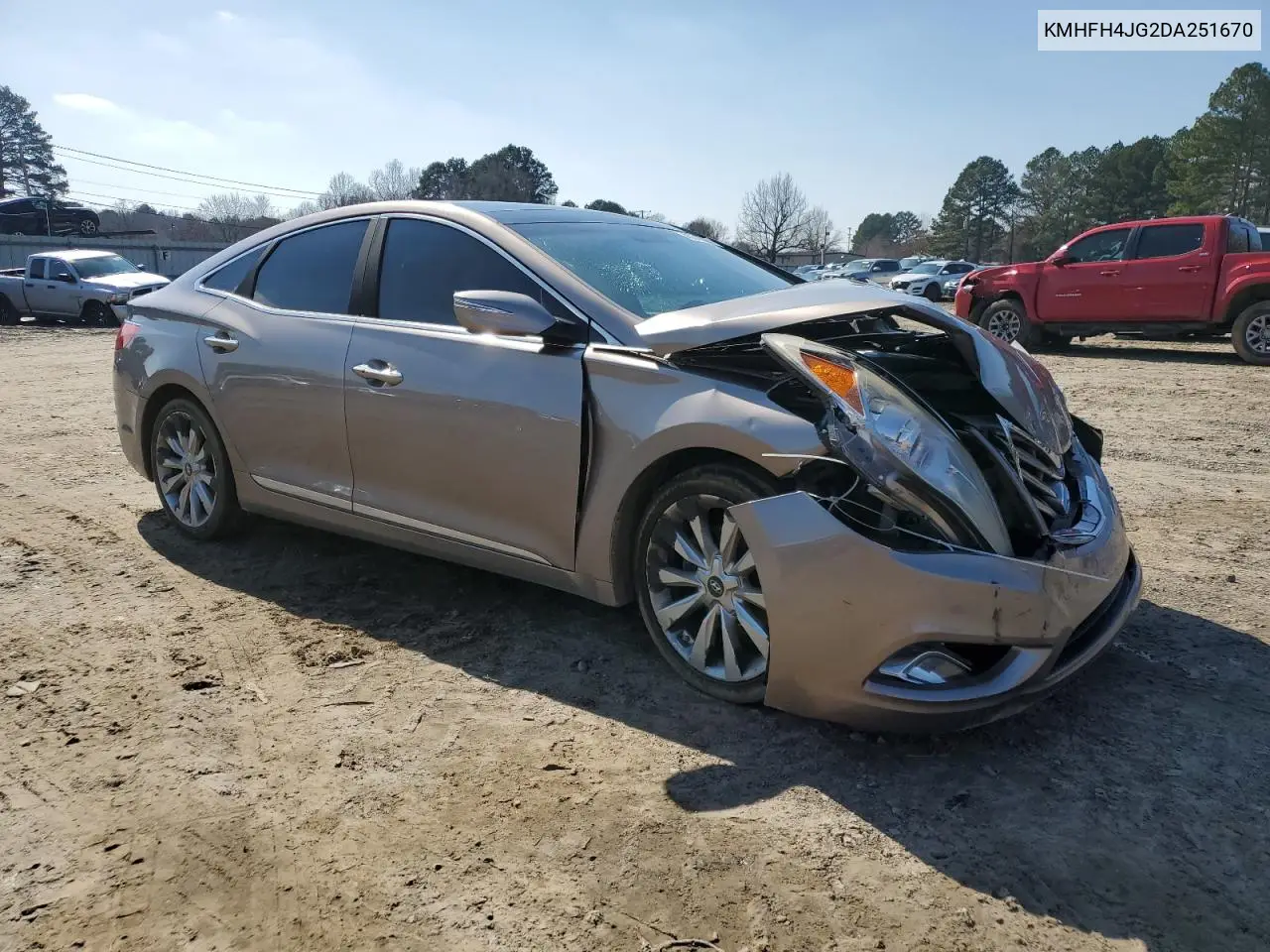 2013 Hyundai Azera Gls VIN: KMHFH4JG2DA251670 Lot: 45040885