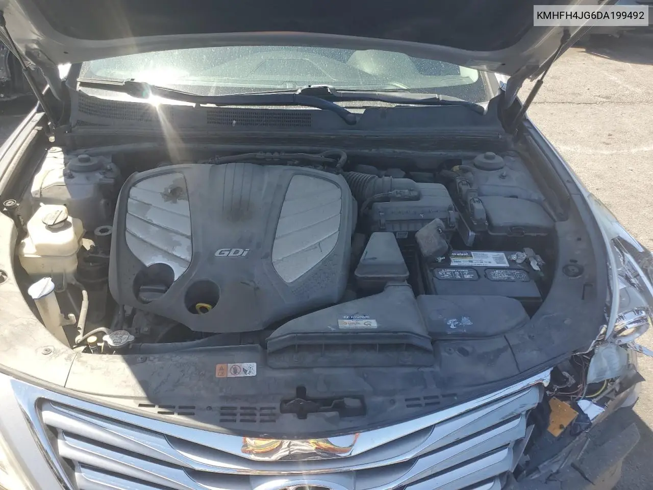 2013 Hyundai Azera Gls VIN: KMHFH4JG6DA199492 Lot: 61403195