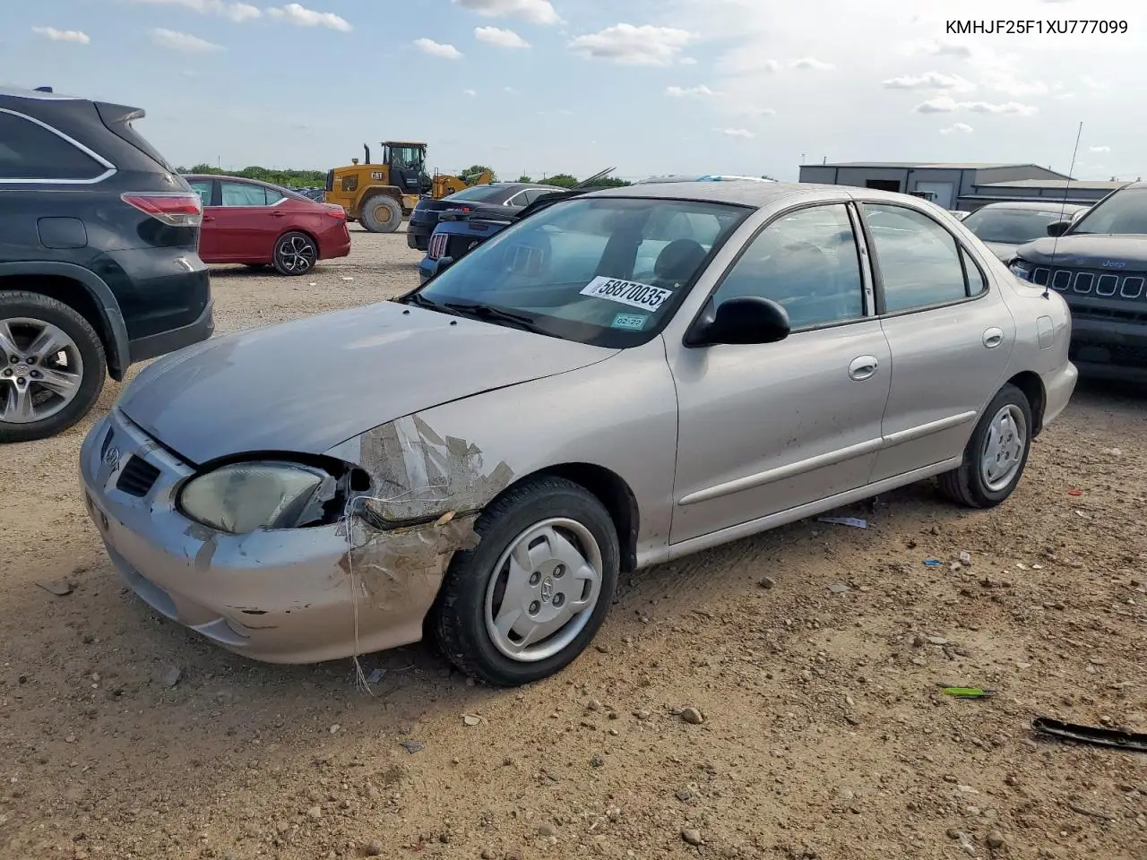 1999 Hyundai Elantra Base VIN: KMHJF25F1XU777099 Lot: 58870035