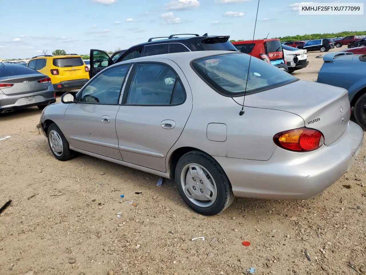 1999 Hyundai Elantra Base VIN: KMHJF25F1XU777099 Lot: 58870035