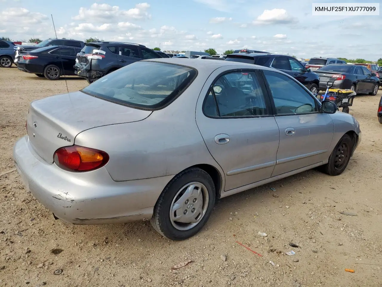 1999 Hyundai Elantra Base VIN: KMHJF25F1XU777099 Lot: 58870035