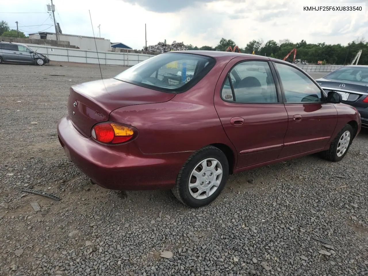 1999 Hyundai Elantra Base VIN: KMHJF25F6XU833540 Lot: 63153215