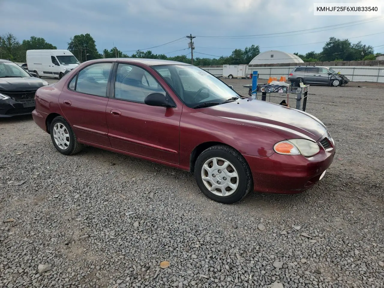 1999 Hyundai Elantra Base VIN: KMHJF25F6XU833540 Lot: 63153215
