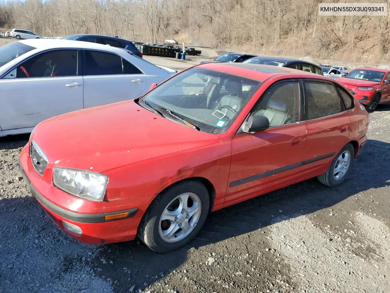 2001 Hyundai Elantra Gls VIN: KMHDN55DX3U093341 Lot: 48905965