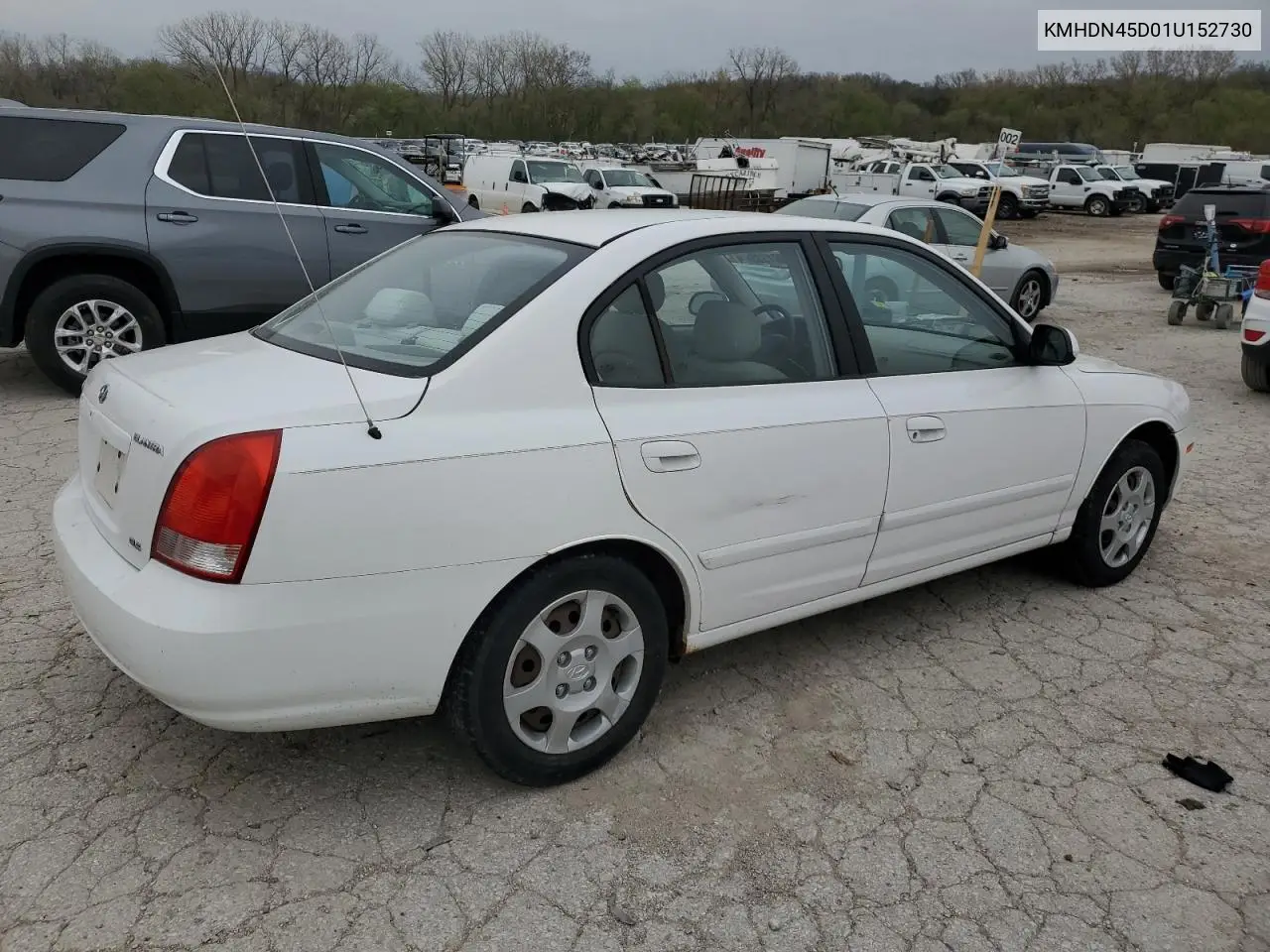 2001 Hyundai Elantra Gls VIN: KMHDN45D01U152730 Lot: 51801335