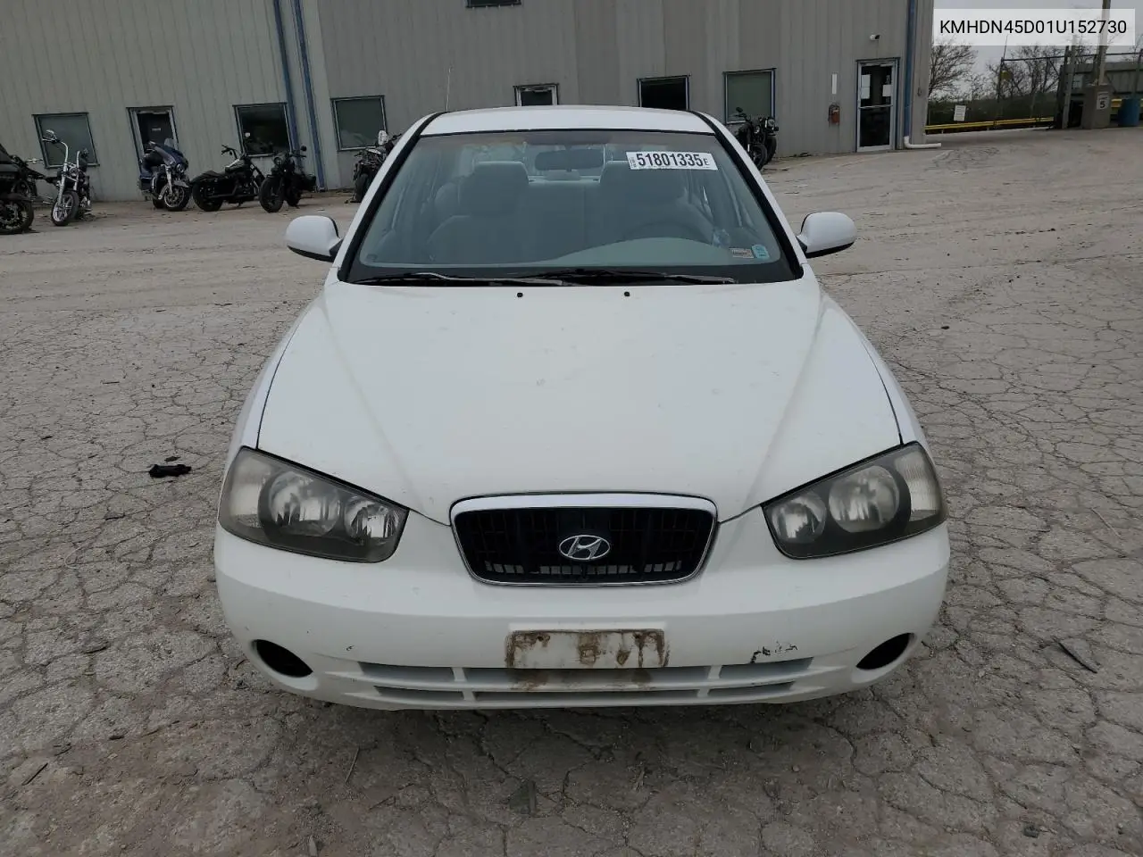 2001 Hyundai Elantra Gls VIN: KMHDN45D01U152730 Lot: 51801335
