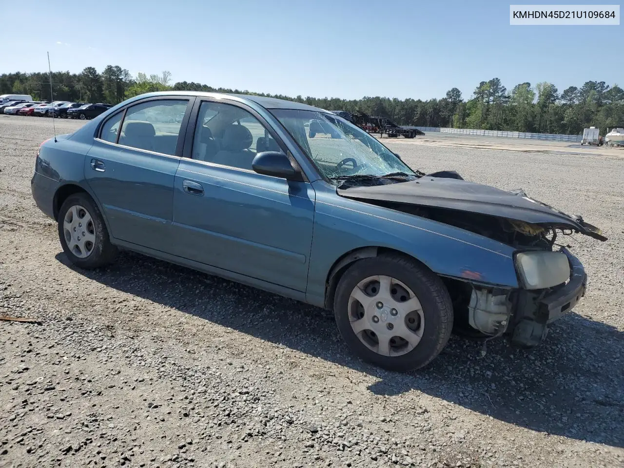 2001 Hyundai Elantra Gls VIN: KMHDN45D21U109684 Lot: 51888855
