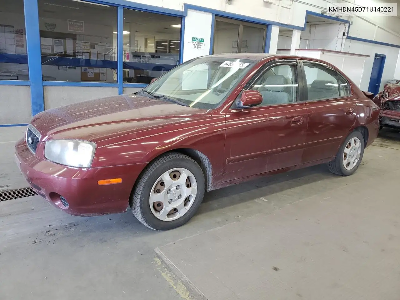 2001 Hyundai Elantra Gls VIN: KMHDN45D71U140221 Lot: 54695955