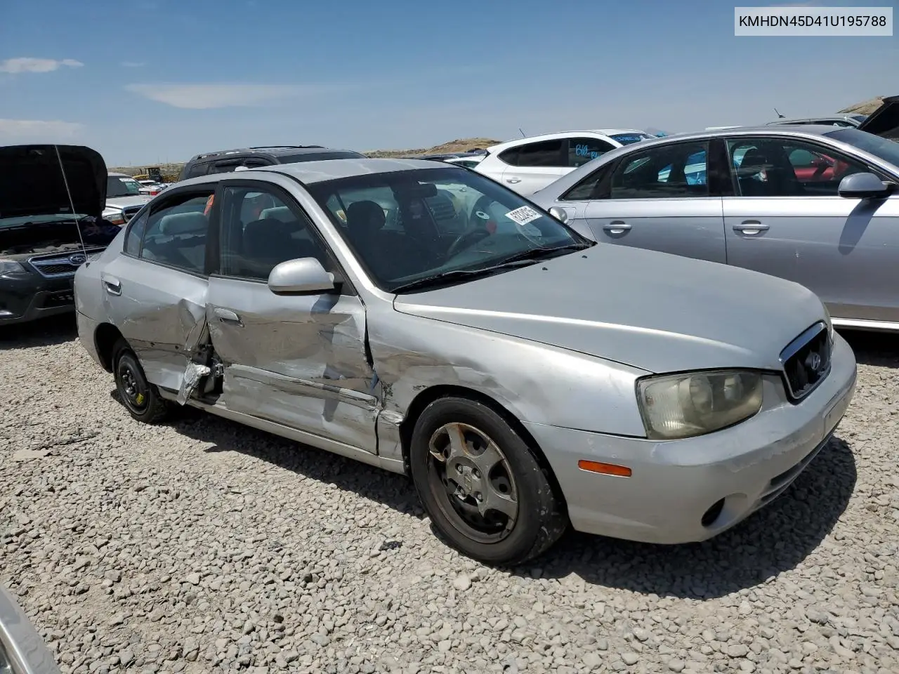 2001 Hyundai Elantra Gls VIN: KMHDN45D41U195788 Lot: 62324215