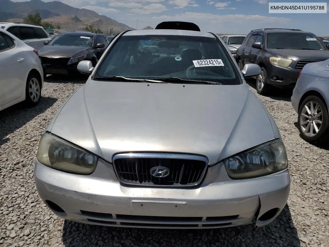 2001 Hyundai Elantra Gls VIN: KMHDN45D41U195788 Lot: 62324215