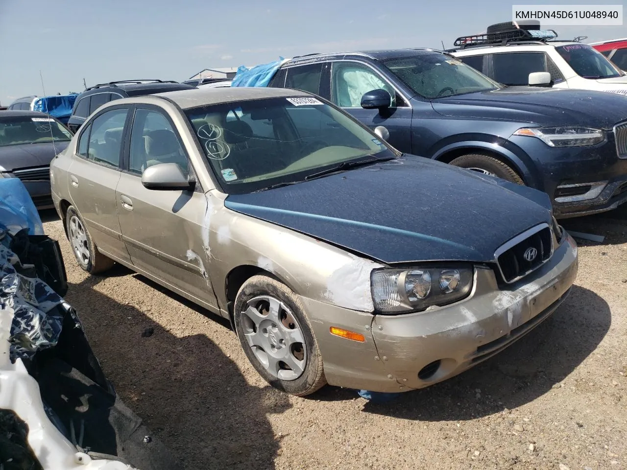 2001 Hyundai Elantra Gls VIN: KMHDN45D61U048940 Lot: 63707284