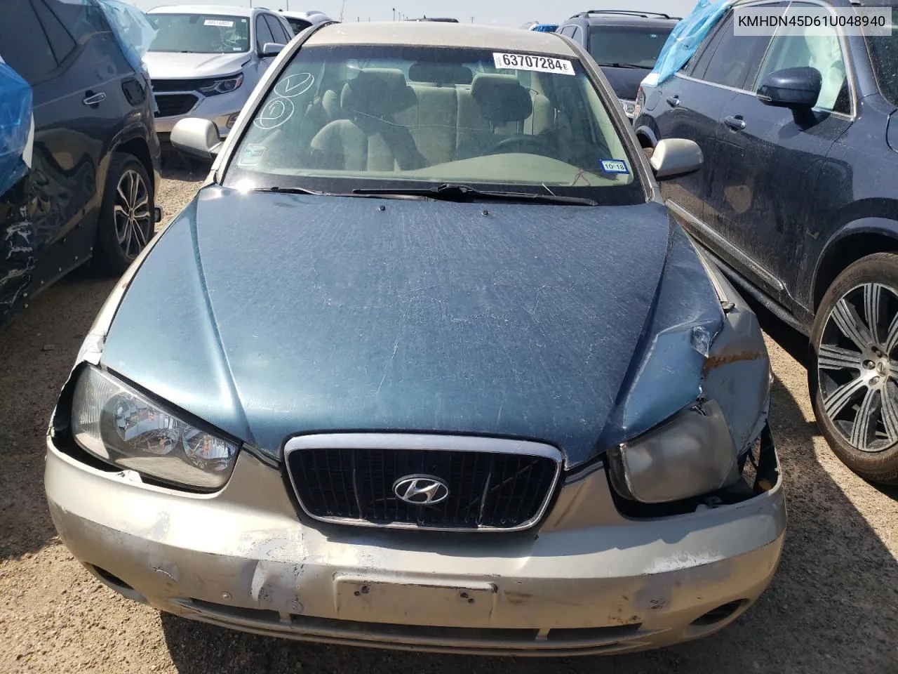 2001 Hyundai Elantra Gls VIN: KMHDN45D61U048940 Lot: 63707284
