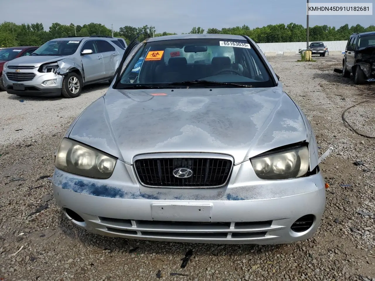 2001 Hyundai Elantra Gls VIN: KMHDN45D91U182681 Lot: 65163035