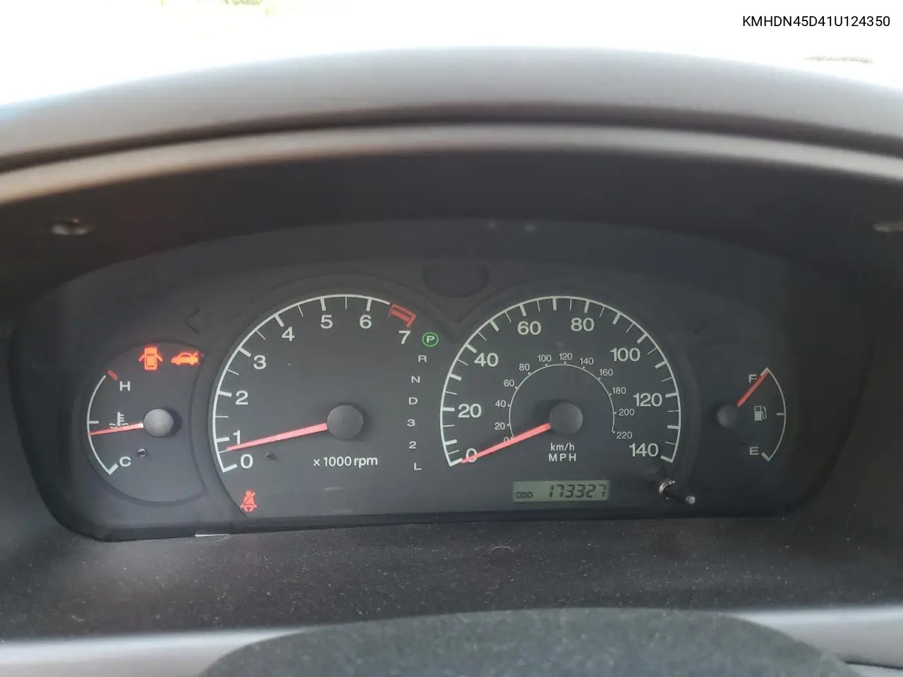 2001 Hyundai Elantra Gls VIN: KMHDN45D41U124350 Lot: 65686215