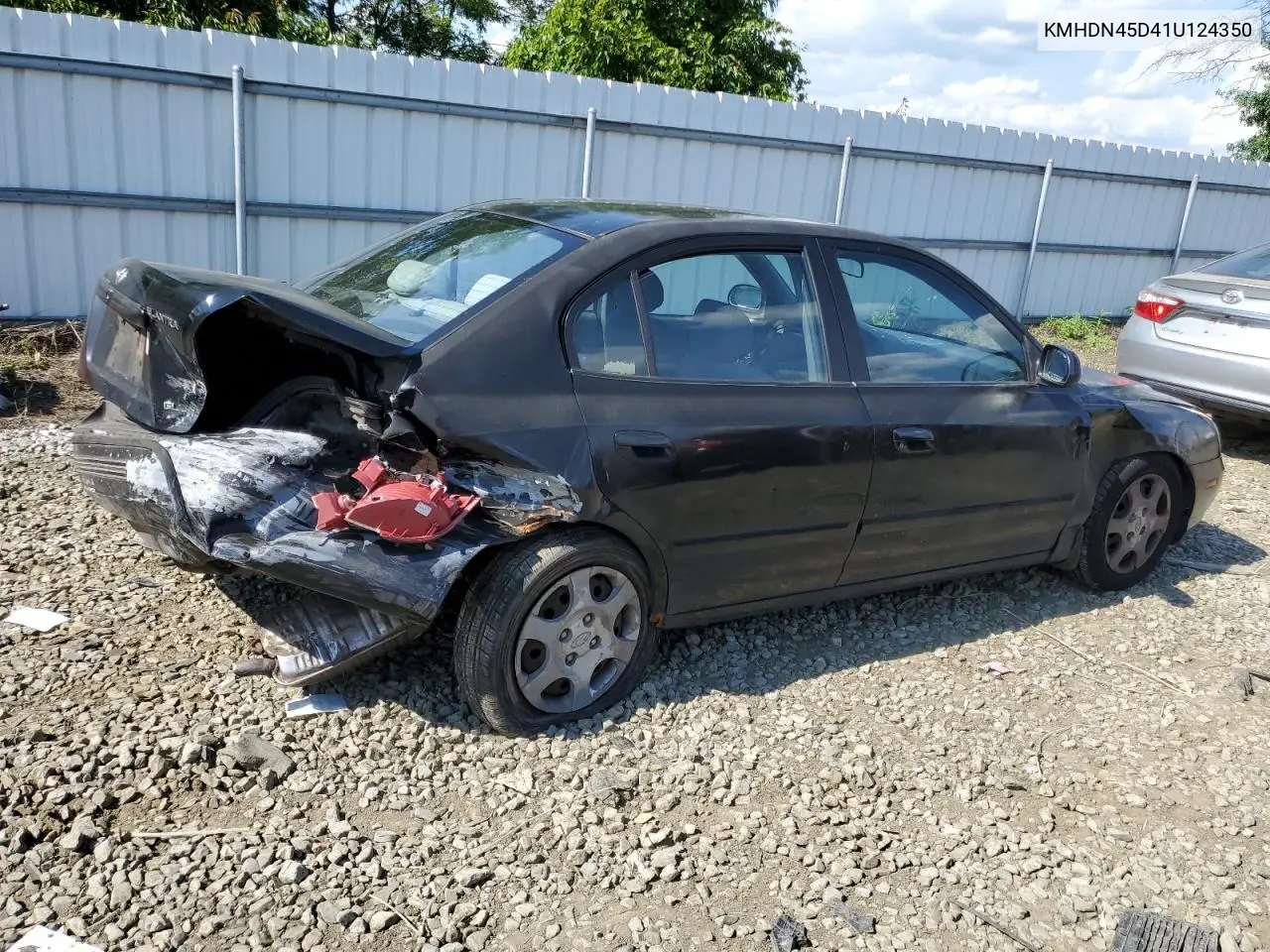 2001 Hyundai Elantra Gls VIN: KMHDN45D41U124350 Lot: 65686215