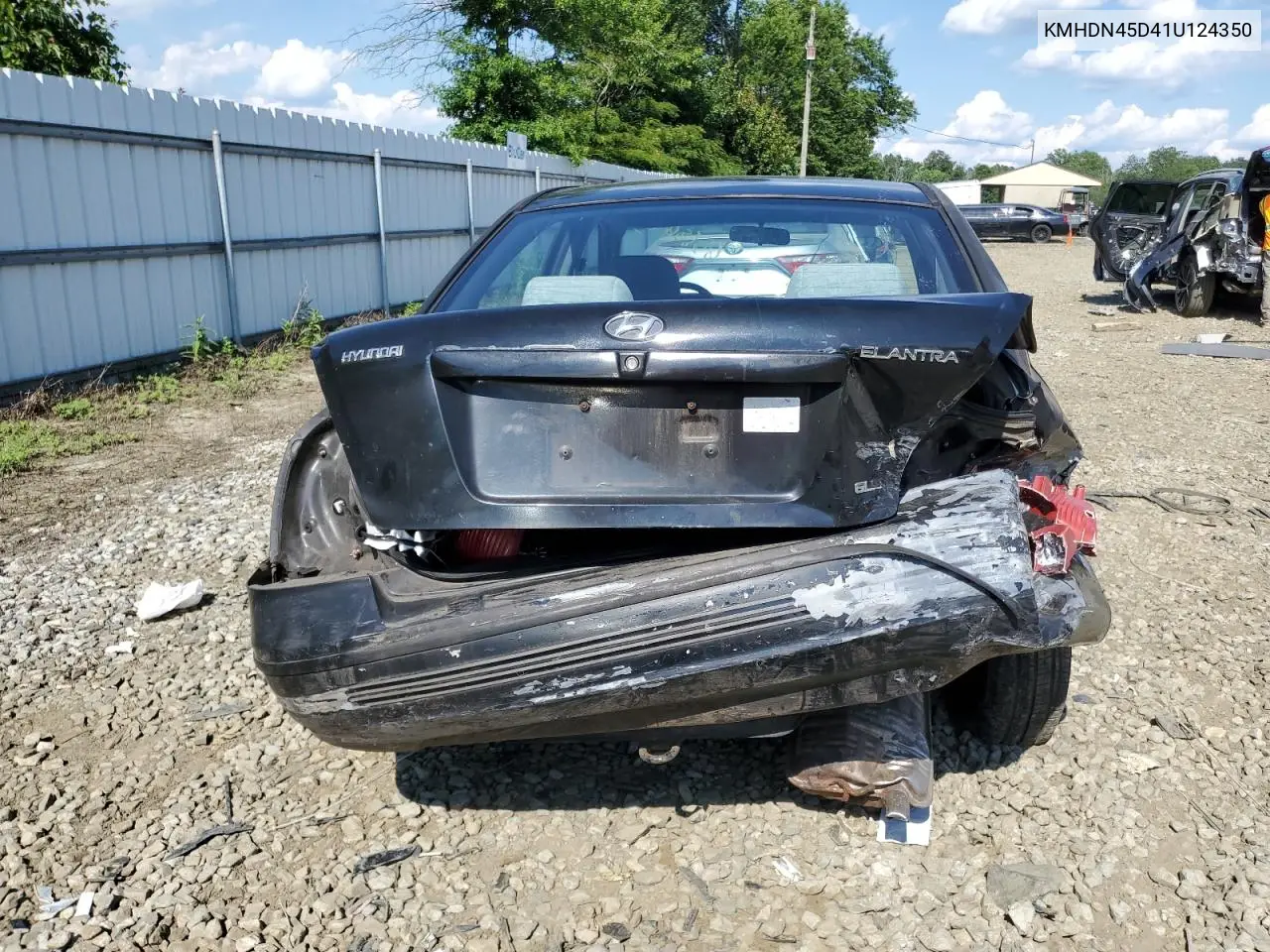 2001 Hyundai Elantra Gls VIN: KMHDN45D41U124350 Lot: 65686215