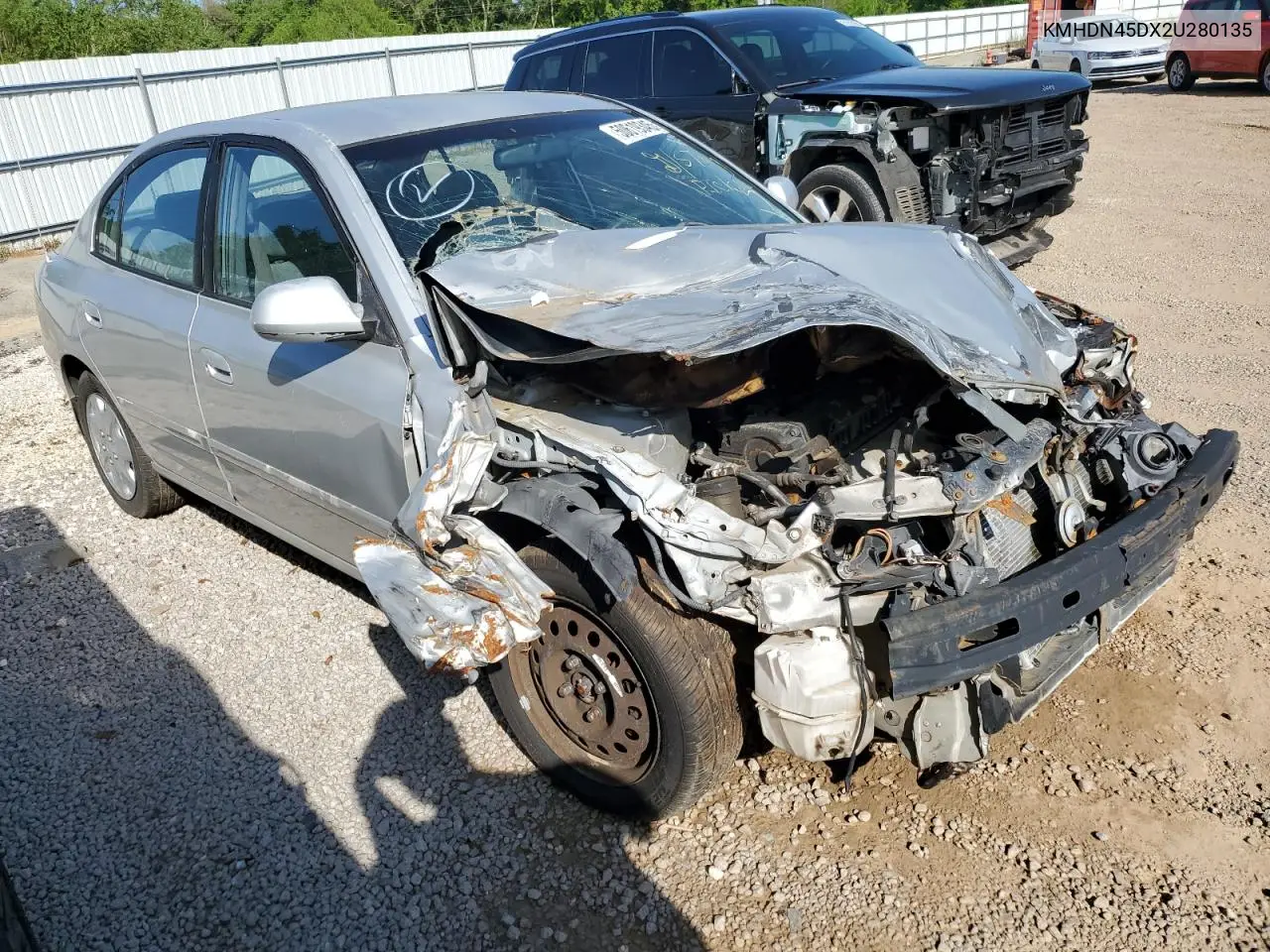 2002 Hyundai Elantra Gls VIN: KMHDN45DX2U280135 Lot: 50619345