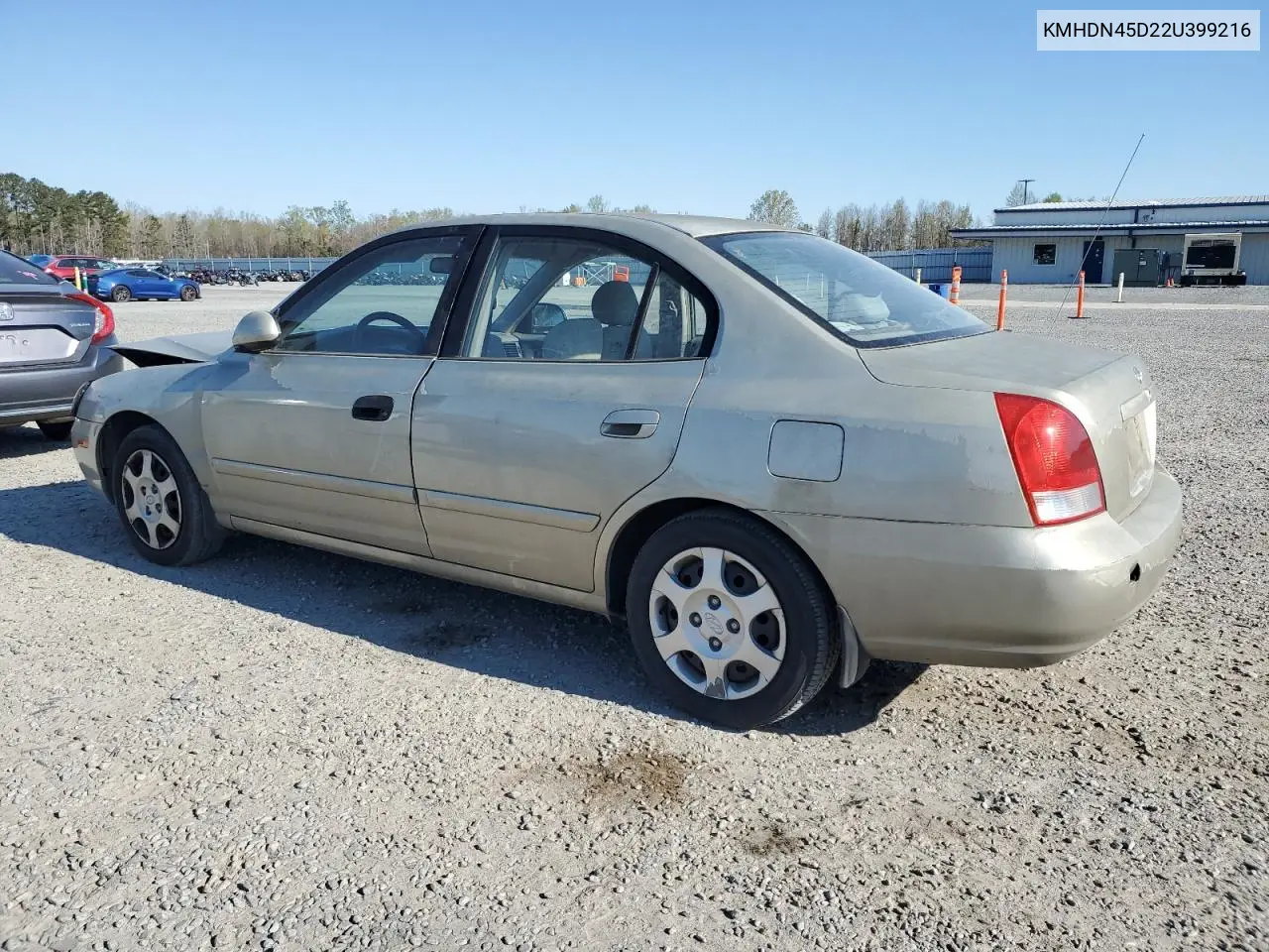 2002 Hyundai Elantra Gls VIN: KMHDN45D22U399216 Lot: 50628465