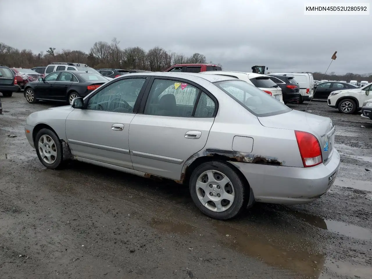 2002 Hyundai Elantra Gls VIN: KMHDN45D52U280592 Lot: 51274885
