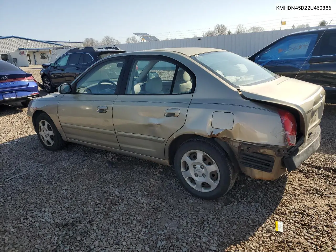 2002 Hyundai Elantra Gls VIN: KMHDN45D22U460886 Lot: 53969435