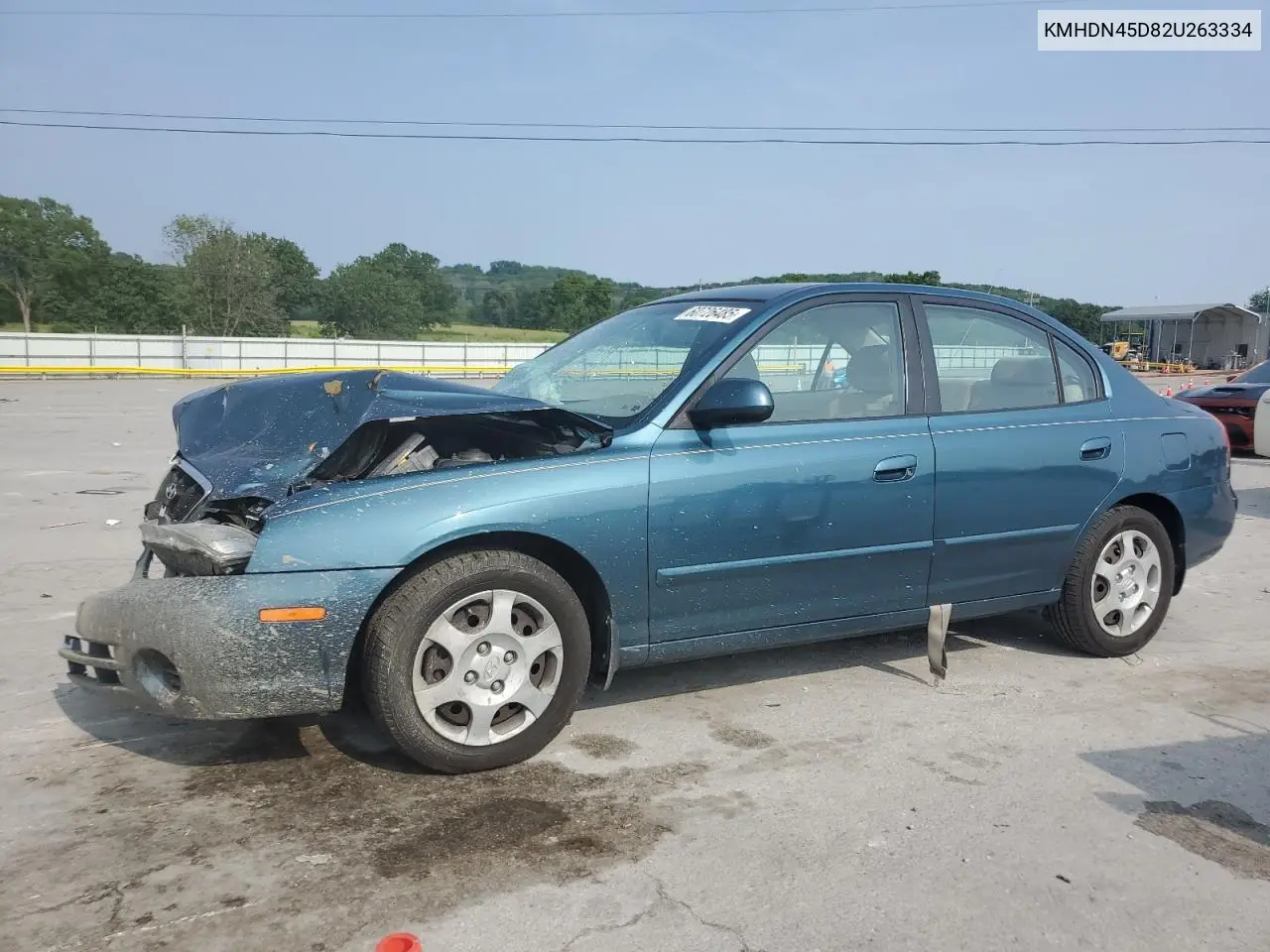 2002 Hyundai Elantra Gls VIN: KMHDN45D82U263334 Lot: 60726485